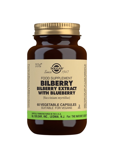 Solgar - Bilberry Berry Extract with Blueberry S.F.P. (60 Veg Caps)